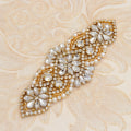 Miniatyrbillede 8 af 10: Krystal Dekor Rhinestone Applique GULD gold