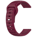 Miniatyrbilde 1 av 10: Silikonrem 20mm Klokkebånd CLARET claret