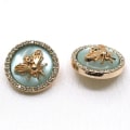 Miniatyrbillede 9 af 10: 10 Stk Rhinestone Knapper Perle Hårnåle HVID 25MM White 25mm