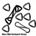 Miniatyrbild 3 av 10: 10 st Karbinhakar Ryggsäck Spännen TRIANGLE SHAPE TRIANGLE SHAPE Triangle Shape
