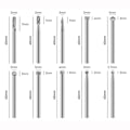 Miniatyrbilde 3 av 10: Drill Bits Kit Rotary Burr Tool GULL 10 STK gold 10pcs