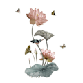 Miniatyrbilde 1 av 7: Veggklistremerke Lotus Flower selvklebende