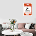 Miniatyrbild 3 av 4: 2 st Inga intrångsskyltar för videoövervakningsskyltar Varning