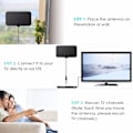 Pikkukuva 4 / 9: Digitaali-TV-antennin signaalinvahvistin HDTV-antenni 1pcs