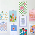 Miniatyrbilde 8 av 10: Blomstertulipanpostkort gratulasjonskort C C C