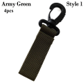 Miniatyrbilde 1 av 10: 4 stk Webbing ryggsekk stropp Quickdraw karabinkrok ARMY GREEN Army Green Style 1-Style 1