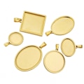 Miniatyrbillede 7 af 10: 5 stk Cabochon Base Bezel smykkefremstilling 3 3 3