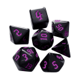 Miniatyrbillede 1 af 10: 7 stk/sæt DND Terninger Polyhedral Terning LILLA Purple