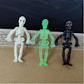 Pikkukuva 1 / 10: 24 kpl Skull Doll Skeleton Riipus 7CM3 VÄRIT 3 VÄRIÄ 7cm3 Colors