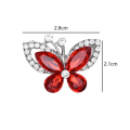 Miniatyrbillede 2 af 6: 10 stk Butterfly Smykker Tilbehør Kostume Dekoration RØD red