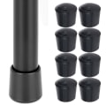Miniatyrbilde 4 av 9: 8 stk. Stoppere for stolbein i gummi, beskytter mot slitasje, 10MM 10MM 10mm