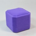 Miniatyrbilde 3 av 10: Øredobber Ring Box Smykker Vitrine Lilla purple