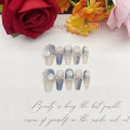 Miniatyrbilde 3 av 9: 10 stk Pure Manual False Nail Aurora Håndlagde Nails S S