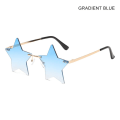 Miniatyrbilde 1 av 10: Innfatningsløse solbriller Stjerneform GRADIENT BLUE GRADIENT BLUE Gradient Blue