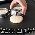 Miniatyrbild 4 av 10: 6 st Engelsk Muffin Ring Set Multipurpose Rostfri Stål Ring 6 pcs