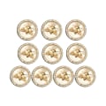 Miniatyrbilde 1 av 10: 10 Stk Rhinestone Knapper Perle Hårnåler HVIT 18MM White 18mm