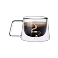 Miniatyrbild 1 av 10: 200 ml kaffe-tekopp dubbelglaskopp 2 2 2