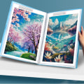 Miniatyrbild 7 av 10: Målning Förvaring Bok Fotoalbum Mapp Presentation Portfolio A3/8K 60Pages