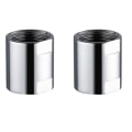 Miniatyrbillede 1 af 7: 2 STK Brusekobling Messing Rør Fitting Brusehoved Converter 2PCS