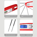Pikkukuva 6 / 10: Instant Read Digital Meat Thermometer Meater Thermometer PUNAINEN red white