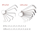 Pikkukuva 2 / 10: 8/10 kpl kuusioavain kuusioruuvimeisseli 10 kpl / SET 10 kpl / set 10Pcs/Set