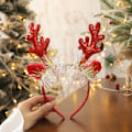Pikkukuva 4 / 10: 2kpl Joulupääpanta Xmas Päähineet PUNAINEN TYYPPI A TYYPPI A Red Type A-Type A