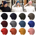 Miniatyrbillede 6 af 10: Vinterhat Varm Beanie SORT SORT Black