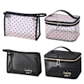 Miniatyrbillede 8 af 10: Mesh kosmetiktaske Makeuptaske SORT F F Black F-F
