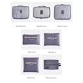 Miniatyrbillede 2 af 10: Rejseopbevaringsposer 7 stk Sæt SORT 7 STK 7 STK Black 7 Pcs-7 Pcs