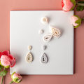 Miniatyrbillede 5 af 10: Øreringe Polymer Clay Cutter Polymer Clay Form C C C