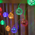 Miniatyrbilde 9 av 10: Disco Ball Speil Lampe Scene Refleksjon Lampe MULTICOLOR 1,5M multicolor 1.5M 10LED-1.5M 10LED