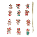 Pikkukuva 1 / 10: 6 kpl/9 kpl/12 kpl piparkakkumiehen riipus karhuriipus 12 kpl A 12Pcs A