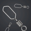 Miniatyrbilde 8 av 9: 50 stk Fishing Snap Connector med Pin Rolling Swivel 8 8 8