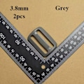 Pikkukuva 1 / 10: 2kpl Tri Glide Slider Ladder Lukitussoljet HARMAA 3.8MM Grey 3.8mm