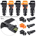 Miniatyrbillede 4 af 10: 5 stk Side Release Spænde Survival Whistle Spænder SORT Black