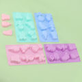 Miniatyrbillede 5 af 5: 4 stk Fest Silikone Forme 3D Bageform Silikone