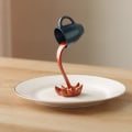 Miniatyrbild 10 av 10: Flytande kaffekoppsskulptur hällande kaffemugg 6 6 6