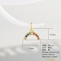 Pikkukuva 5 / 5: 20kpl Rainbow Crystal Charm Riipukset Dangle Decorations Half