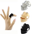 Miniatyrbillede 10 af 10: Panserring Cosplay Ring SORT black