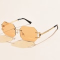 Miniatyrbilde 5 av 10: Polygonal solbriller Cutting Lens Solbriller GRADIENT BROWN Gradient Brown