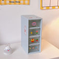 Miniatyrbilde 1 av 10: Oppbevaringsboks Desktop Organizer 4 GRIDS BLÅ 4 GRIDS BLÅ 4 grids blue