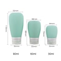 Miniatyrbillede 2 af 10: Rejsetoiletflasker Kosmetiske opbevaringsbeholdere SORT 30ML Black 30ml-30ml