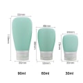 Pikkukuva 2 / 10: Matkailutuotepullot Kosmeettiset säilytysastiat MUSTA 90ml Black 90ml-90ml