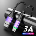 Miniatyrbillede 8 af 10: Hurtig opladning Kabel Data Line 1MBLACK SORT 1MBlack