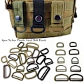 Miniatyrbillede 2 af 10: 4 stk Bæltekroge Webbing Spænder SORT 2.0CMSTYLE 1 STIL 1 Black 2.0cmStyle 1-Style 1