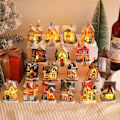 Miniatyrbild 9 av 10: Mini House Miniatyr julprydnader A A A