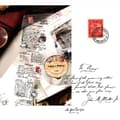 Miniatyrbilde 9 av 10: 3 stk Vintage Tape Letter Stickers E-3CM E-3CM E-3cm