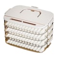Pikkukuva 7 / 10: Dumpling Box Elintarvikkeiden tiivistelaatikko VALKOINEN KAKSI KERROSTA KAKSI KERROSTA White Two Layers-Two Layers
