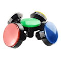 Miniatyrbillede 5 af 8: 3 stk Arcade Button Game Player Button HVID white