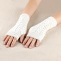 Pikkukuva 9 / 10: Rannevarsi Rukkaset Fingerless Naisten Käsineet VALKOINEN VALKOINEN White